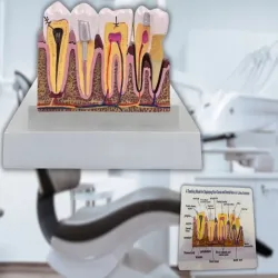 Model anatomiczny zęba stomatologiczny edukacyjny przekrój poglądowy-5907451376447