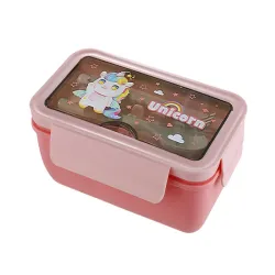 Lunchbox śniadaniówka pojemnik na śniadanie do szkoły przegródki sztućce-5907451378755
