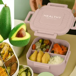 Lunchbox śniadaniówka pojemnik na śniadanie obiad z przegródkami-5907451378700