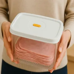 Pojemnik na żywność 2,5l z pokrywką hermetyczny organizer do kuchni-5907451377697