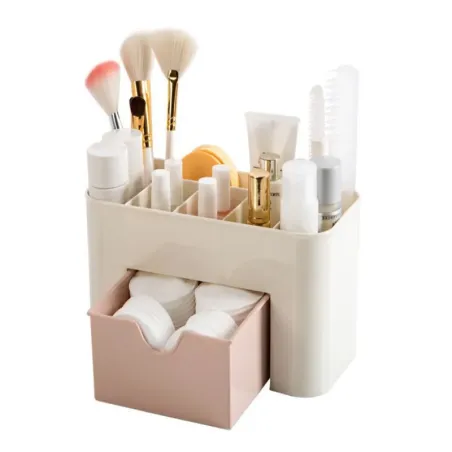 Szkatułka organizer na kosmetyki pędzle biżuterię szufladka pojemnik-5907451355107