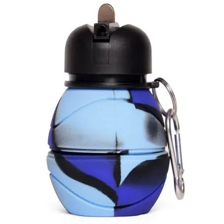 Bidon sportowy 500ml składany silikonowy butelka sportowa z dzióbkiem-5907451373842