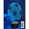 Lampka nocna piłka nożna 3d led 16 kolorów sterowana pilotem-5907451347959