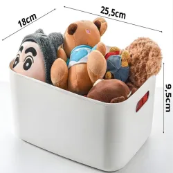 Pojemnik 18x25 cm do przechowywania organizer kosz z uchwytami-5907451377499