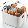 Pojemnik 18x25 cm do przechowywania organizer kosz z uchwytami-5907451377499