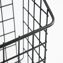 Kosz koszyk organizer metalowy zawieszany na drzwi półka wisząca-5907451371510