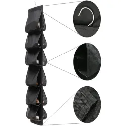 Organizer na buty do szafy garderoby wiszący wieszak na obuwie 12 par-5907451367469