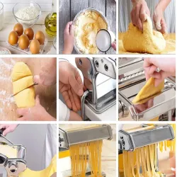 Maszynka do domowego makaronu łatwa w użyciu ze stali nierdzewnej-5907451377864