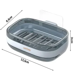 Mydelniczka na mydło pojemnik odpływ wody do kąpieli ścienna stojąca-5907451377567