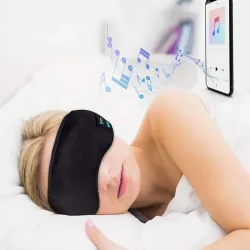Opaska na oczy do spania bluetooth słuchawki maska do relaksu-5907451340790