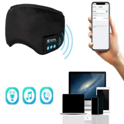 Opaska na oczy do spania bluetooth słuchawki maska do relaksu-5907451340790