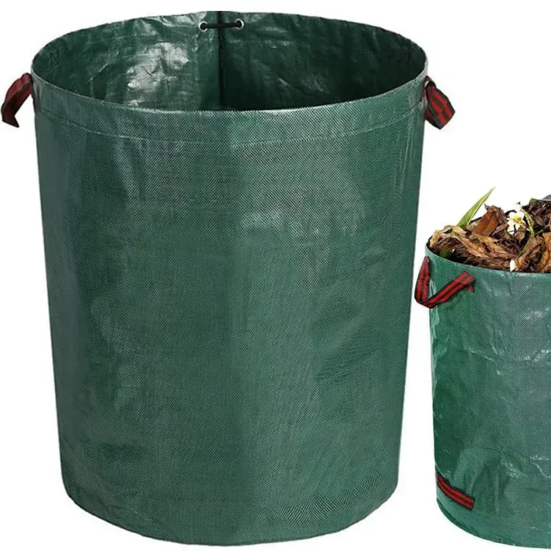 Worek ogrodowy 120L torba ogrodowa pojemnik duży kosz na liście trawę-5907451362341