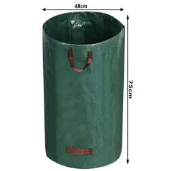 Worek ogrodowy 120L torba ogrodowa pojemnik duży kosz na liście trawę-5907451362341