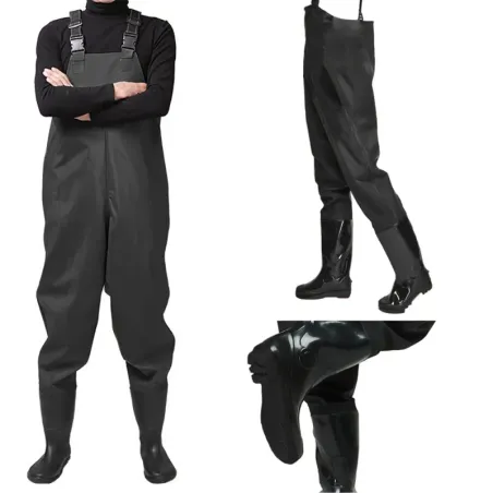 Wodery rozmiar buta 45 wędkarskie spodnie spodniobuty z szelkami-5907451334140