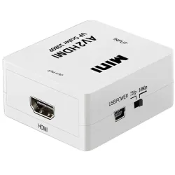 Adapter konverter sygnału av rca cinch do hdmi audio rca 1080p cvbs-5907451351963