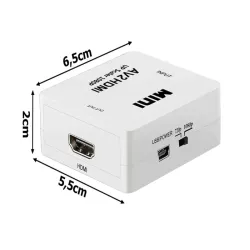 Adapter konverter sygnału av rca cinch do hdmi audio rca 1080p cvbs-5907451351963