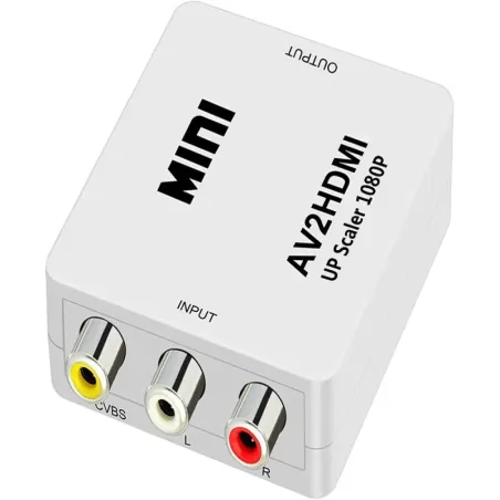 Adapter konverter sygnału av rca cinch do hdmi audio rca 1080p cvbs-5907451351963