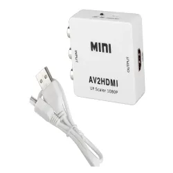 Adapter konverter sygnału av rca cinch do hdmi audio rca 1080p cvbs-5907451351963