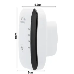 Wzmacniacz sygnału wi-fi mocny repeater 300mb/s dwa tryby pracy-5907451341865