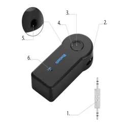 Odbiornik dźwięku adapter bluetooth aux minijack-5907451333242