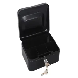 Kasetka metalowa skrytka na pieniądze dokumenty 15cm x 12cm x 8cm-5907451323984