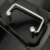 Kasetka metalowa na pieniądze sejf klucz dokumenty czarna 20x16x9cm-5907451323922