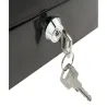 Kasetka metalowa na pieniądze sejf klucz dokumenty czarna 20x16x9cm-5907451323922