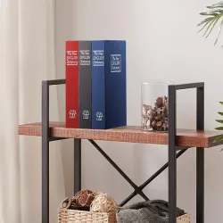 Skrytka metalowa sejf książka kasetka na pieniądze dokumenty 24x16cm-5907451321034