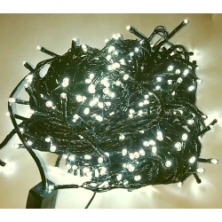 Lampki choinkowe sznur 10m/300 LED światełka białe z programatorem-