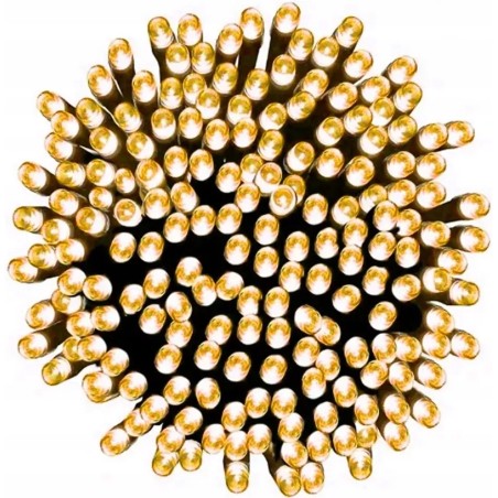 Lampki choinkowe sznur 10m/300 LED światełka białe z programatorem-