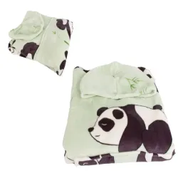 Ciepła bluza koala koc oversize XXL gruby futrzak miękka z kapturem-5907451366288
