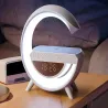 Lampka led rgb gamingowa ładowarka indukcyjna głośnik budzik radio-5907451362303