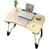 Składany stolik pod laptopa do łóżka podstawka z miejscem na kubek-5907451348727