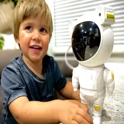 Projektor gwiazd astronauta lampka nocna rzutnik niebo laserowy pilot-5907451353318