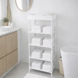 Półka na buty obuwie organizer szafka stojak regał 5 półki do łazienki-5907451380840