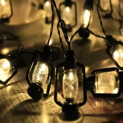 Latarenki solarne ogrodowe 30 led girlanda lampiony na balkon taras-5907451379516