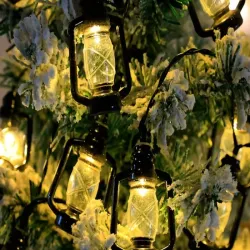 Latarenki solarne ogrodowe 30 led girlanda lampiony na balkon taras-5907451379516