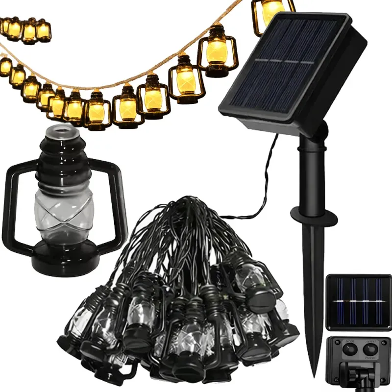 Latarenki solarne ogrodowe 20 led girlanda lampiony na balkon taras-5907451379509