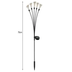 2x Dmuchawiec led fajerwerk na szpikulcu solarna ogrodowa wbijana-5907451379370