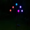 Solarne kuleczki 2 sztuki po 6 lampek led rgb długie lampki wbijane-5907451379387
