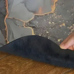 Mata łazienkowa 60×40cm antypoślizgowa szybkoschnąca owalna chłonna-5907451379790