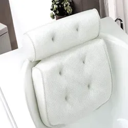 Poduszka do wanny z przyssawkami do kąpieli domowe spa miękki zagłówek-5907451372647