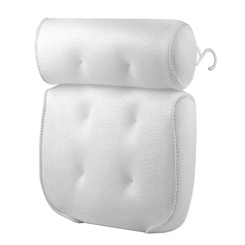 Poduszka do wanny z przyssawkami do kąpieli domowe spa miękki zagłówek-5907451372647