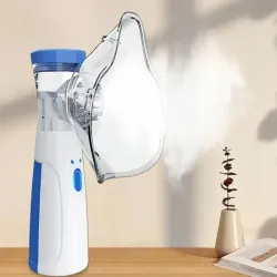 Inhalator nebulizator siateczkowy mesh przenośny bezprzewodowy cichy-5907451373323