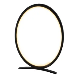 Lampka nocna stołowa okrąg pierścień o średnicy 25cm regulacja CCT-5907451373439