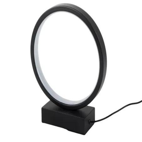 Lampka nocna stołowa okrąg pierścień fi20cm regulacja barwy i jasności-5907451373422