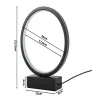 Lampka nocna stołowa okrąg pierścień fi20cm regulacja barwy i jasności-5907451373422