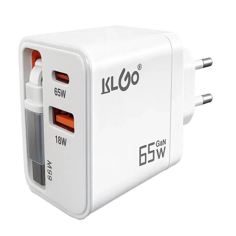 Szybka ładowarka sieciowa usb 65w kabel usb-c usb QC uniwersalna-5907451385364
