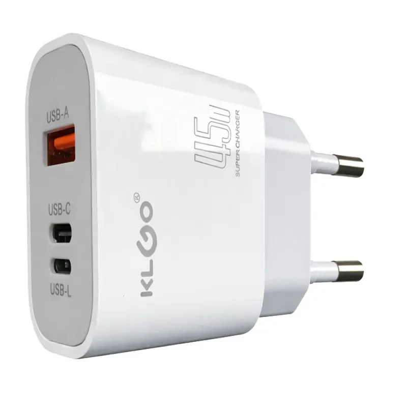 Szybka ładowarka sieciowa usb-a usb-c usb- l 45w QC uniwersalna-5907451385357