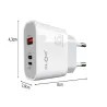 Szybka ładowarka sieciowa usb-a usb-c usb- l 45w QC uniwersalna-5907451385357